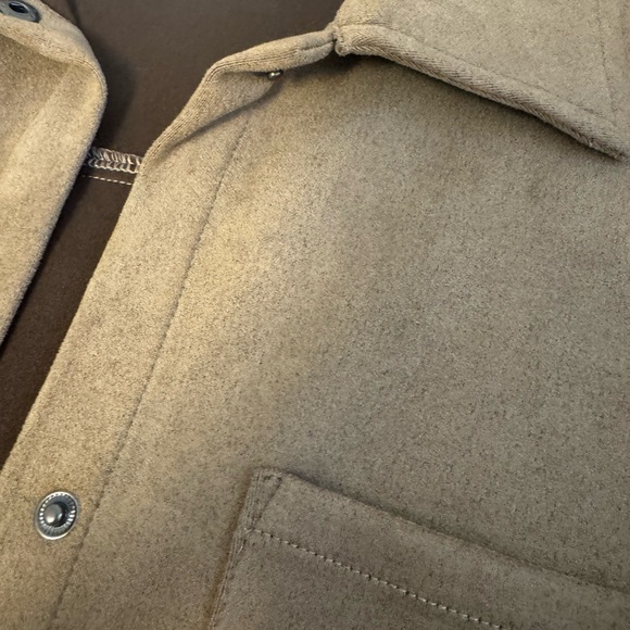 Jardines x Sammy Sylvester Wine Country Faux Suede Botton Up - Picture 3 of 3